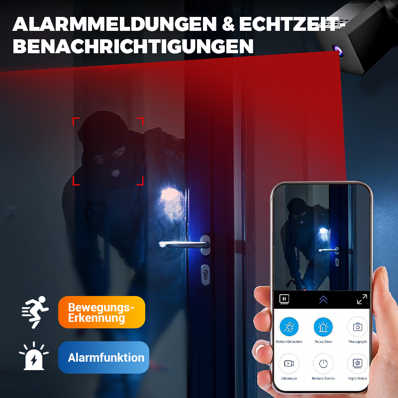 💥Drahtlose hochauflösende Nachtsicht-Überwachungskamera
